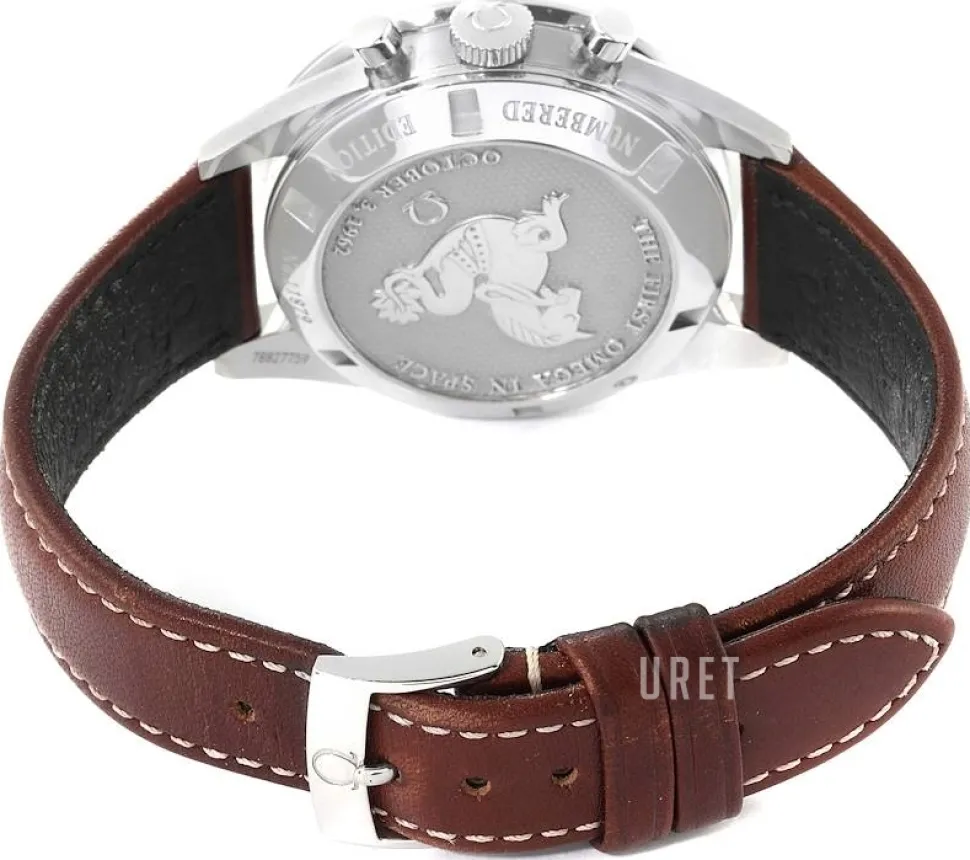 Speedmaster Moonwatch Numbered Edition 39.7mm First In Space Svart/Läder Ø39.7 mm