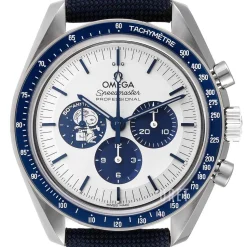 Speedmaster Moonwatch Professional 42Mm Snoopy Silverfärgad/Läder Ø42 mm