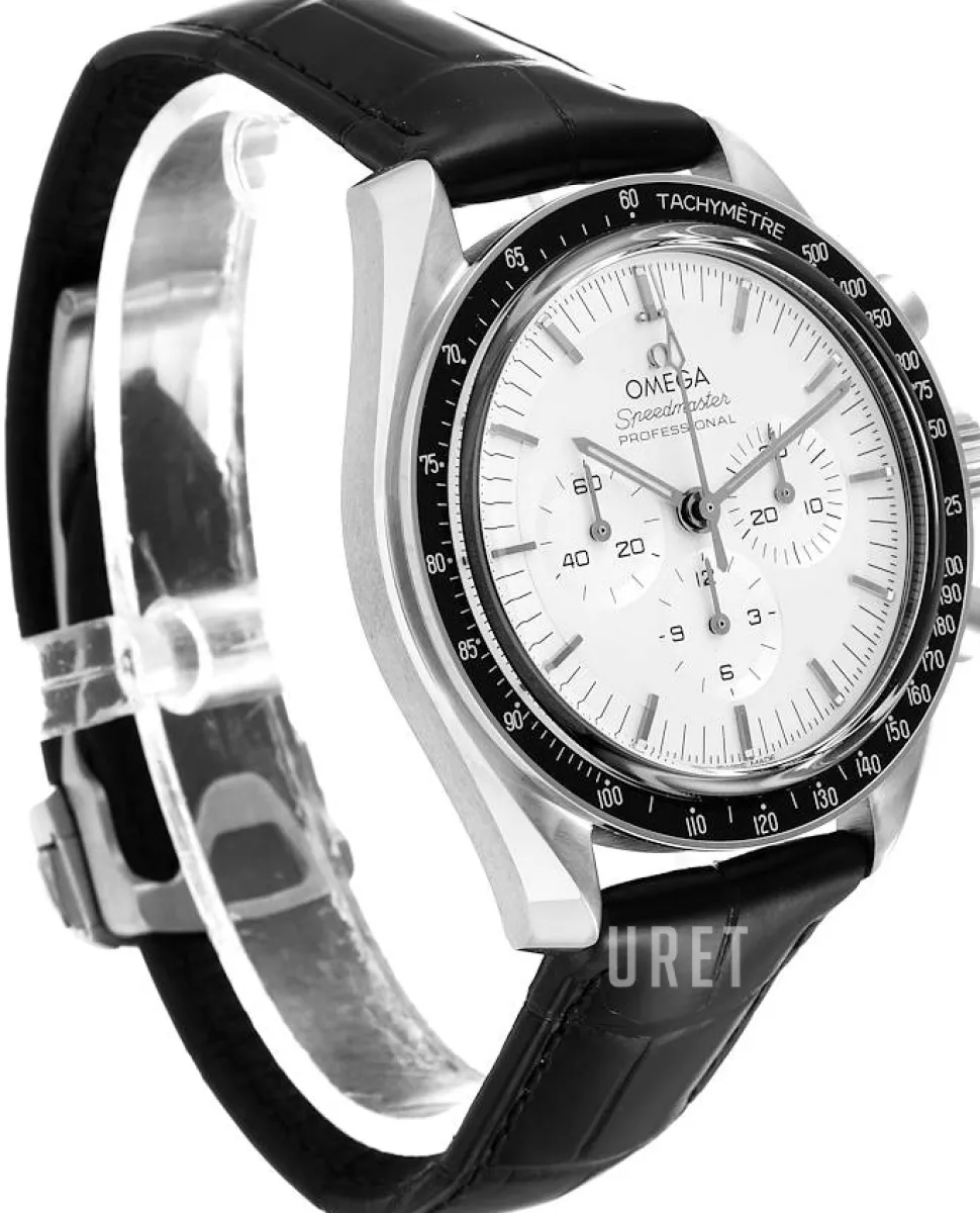 Speedmaster Moonwatch Professional 42Mm Silverfärgad/Läder Ø42 mm