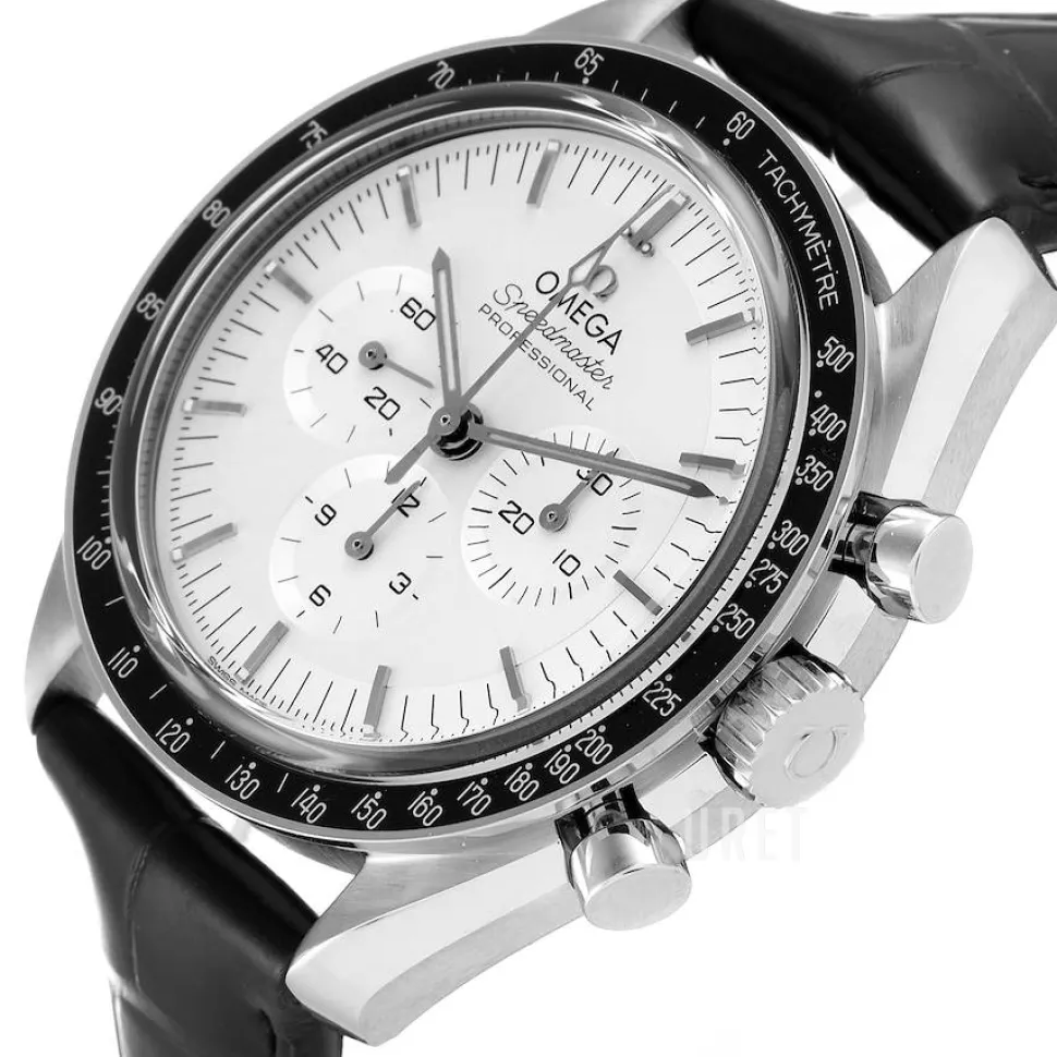 Speedmaster Moonwatch Professional 42Mm Silverfärgad/Läder Ø42 mm