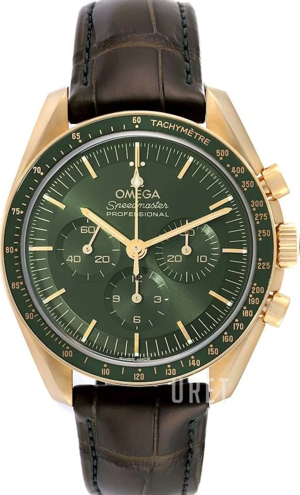 Speedmaster Moonwatch Professional 42Mm Grön/Läder Ø42 mm