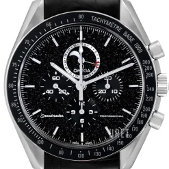 Speedmaster Moonwatch Professional Moonphase 44.25mm Svart/Läder Ø44.25 mm