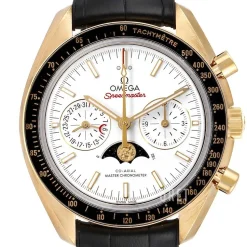 Speedmaster Moonwatch Silverfärgad/Läder Ø44.25 mm