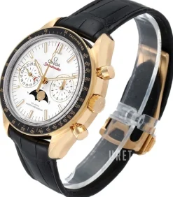 Speedmaster Moonwatch Silverfärgad/Läder Ø44.25 mm