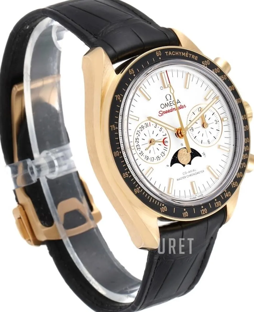 Speedmaster Moonwatch Silverfärgad/Läder Ø44.25 mm