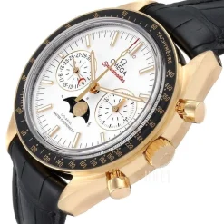 Speedmaster Moonwatch Silverfärgad/Läder Ø44.25 mm