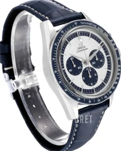 Speedmaster Moonwatch Silverfärgad/Läder Ø39.7 mm