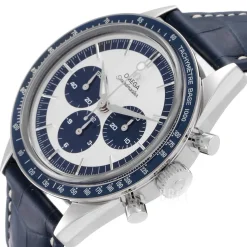 Speedmaster Moonwatch Silverfärgad/Läder Ø39.7 mm