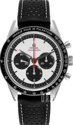 Speedmaster Moonwatch Silverfärgad/Läder Ø39.7 mm