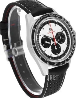 Speedmaster Moonwatch Silverfärgad/Läder Ø39.7 mm