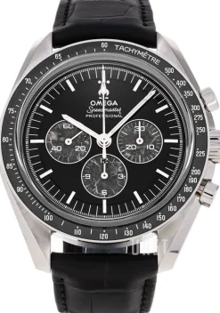 Speedmaster Moonwatch Svart/Läder Ø42 mm