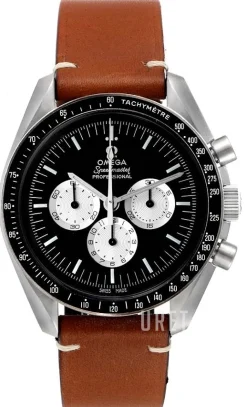 Speedmaster Moonwatch Svart/Läder Ø42 mm