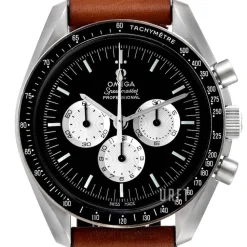 Speedmaster Moonwatch Svart/Läder Ø42 mm