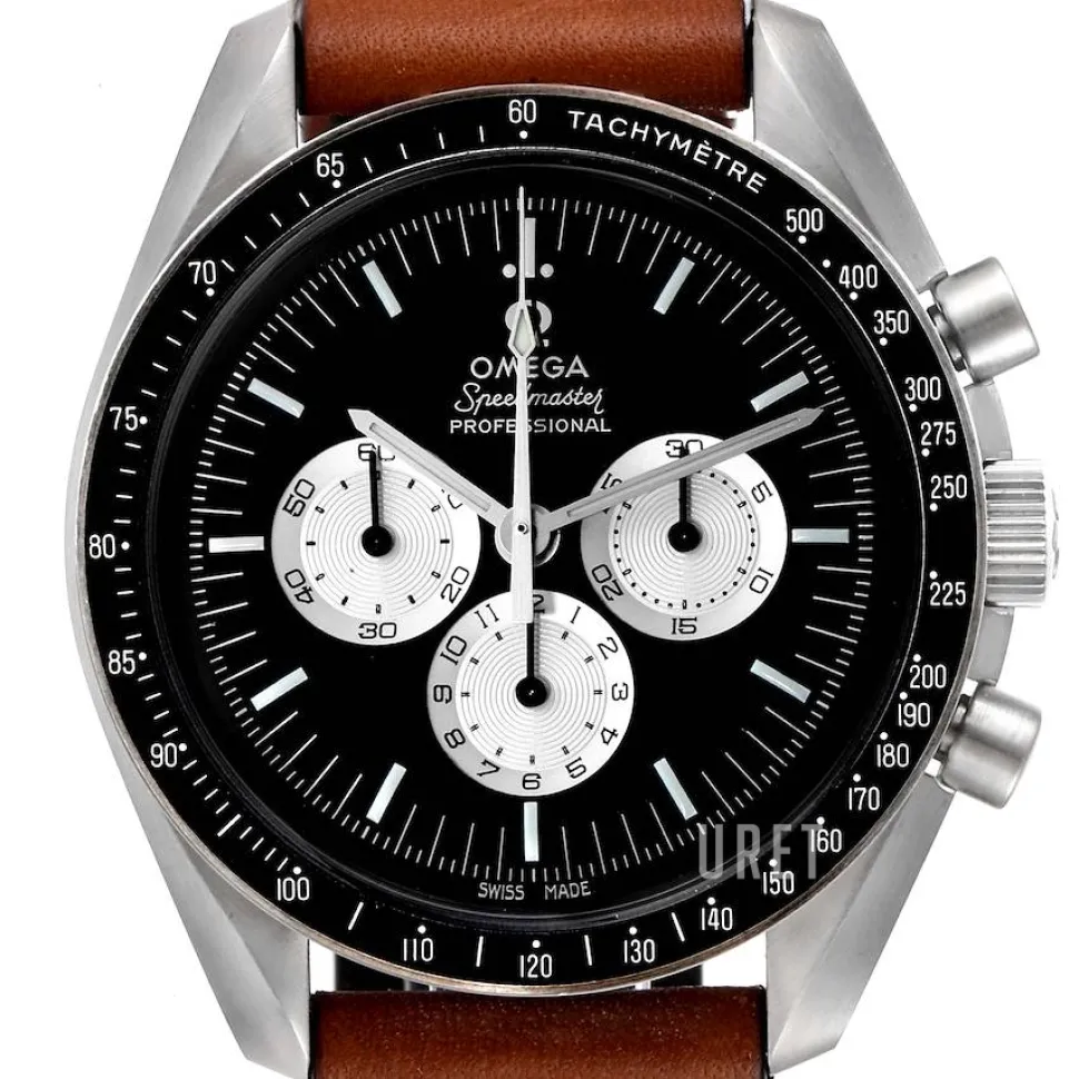 Speedmaster Moonwatch Svart/Läder Ø42 mm