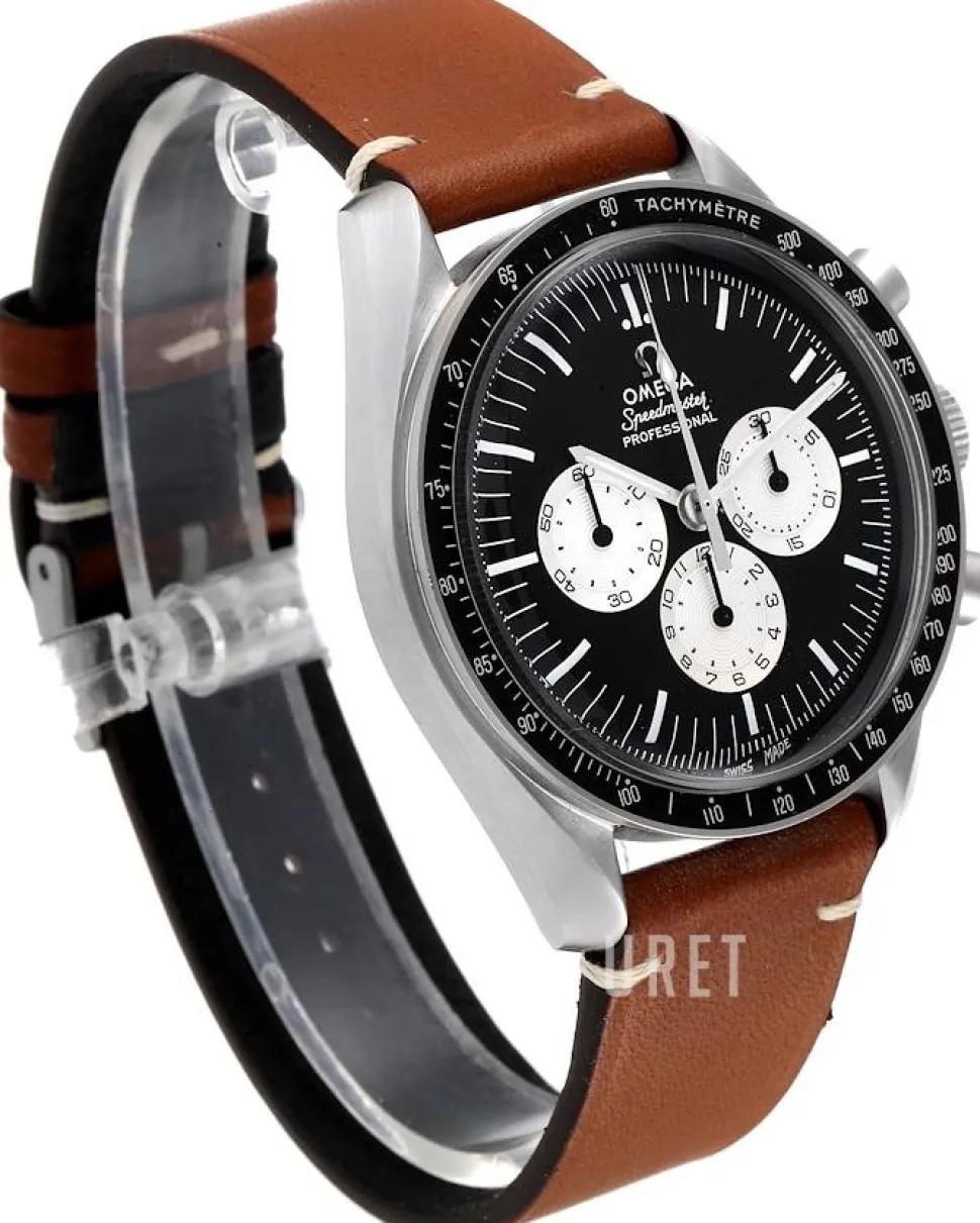 Speedmaster Moonwatch Svart/Läder Ø42 mm