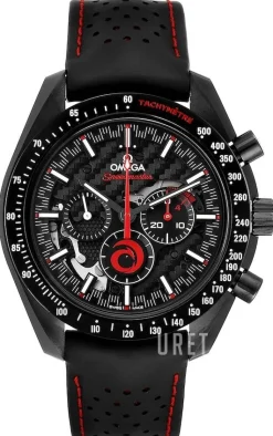 Speedmaster Moonwatch Svart/Gummi Ø44.25 mm