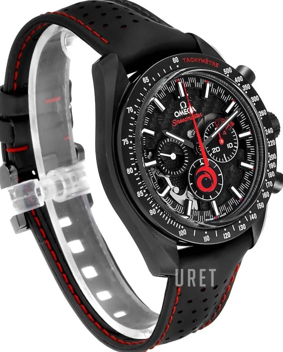 Speedmaster Moonwatch Svart/Gummi Ø44.25 mm