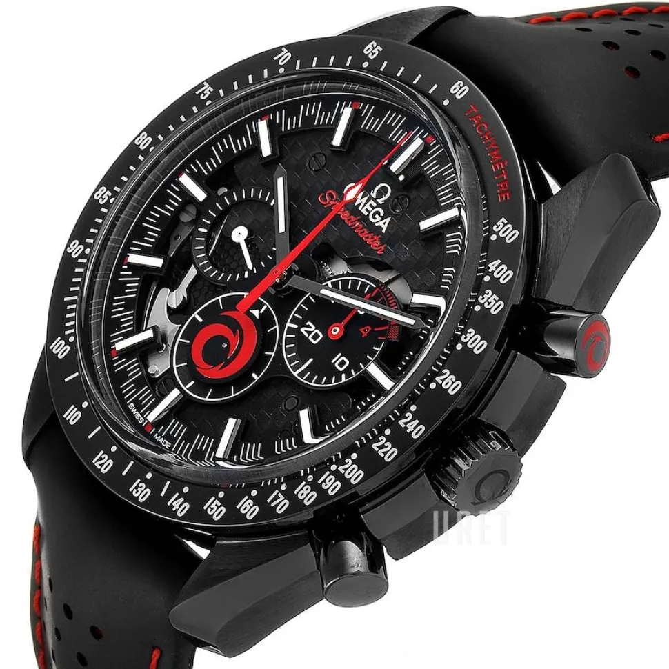 Speedmaster Moonwatch Svart/Gummi Ø44.25 mm