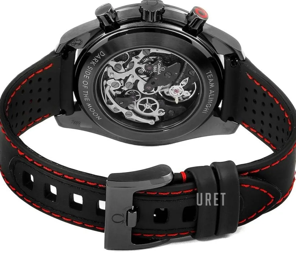 Speedmaster Moonwatch Svart/Gummi Ø44.25 mm