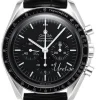Speedmaster Professional Svart/Läder Ø42 mm