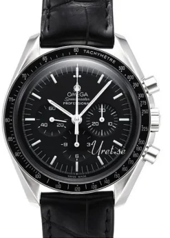 Speedmaster Professional Svart/Läder Ø42 mm