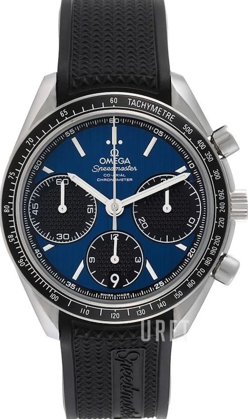 Speedmaster Racing Co-Axial Chronograph 40mm Blå/Gummi Ø40 mm