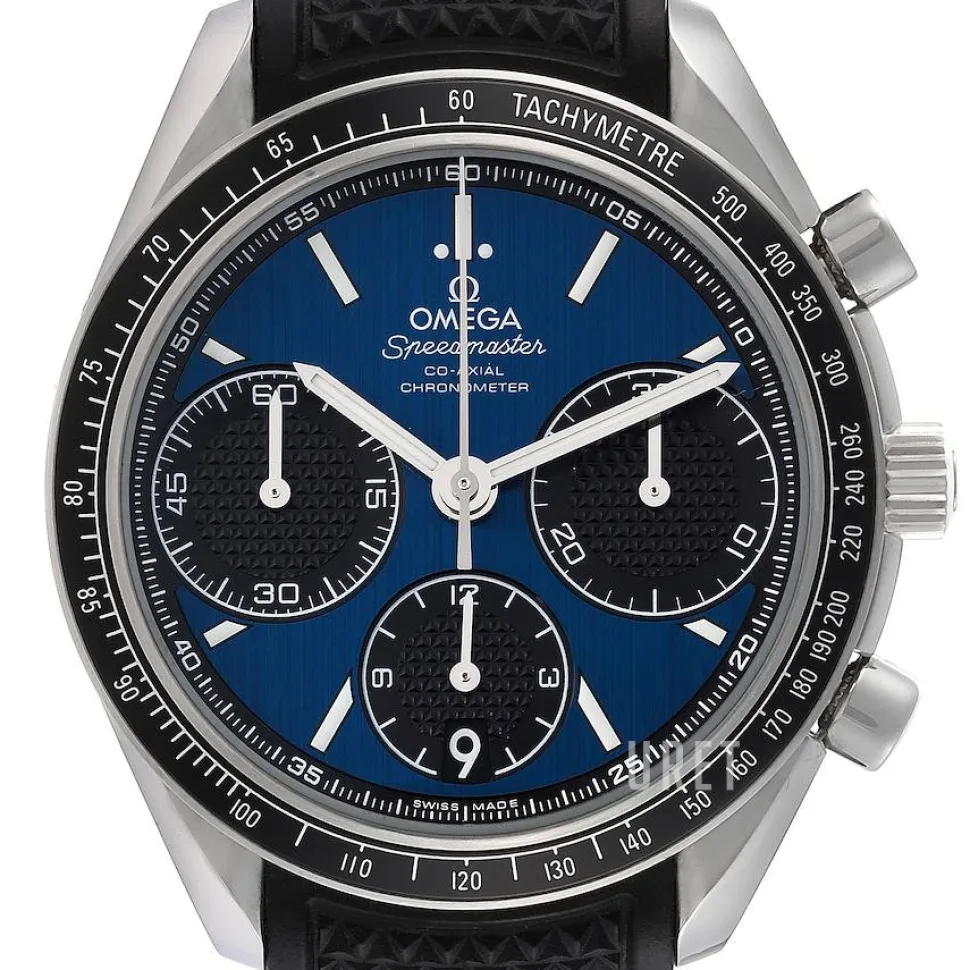 Speedmaster Racing Co-Axial Chronograph 40mm Blå/Gummi Ø40 mm