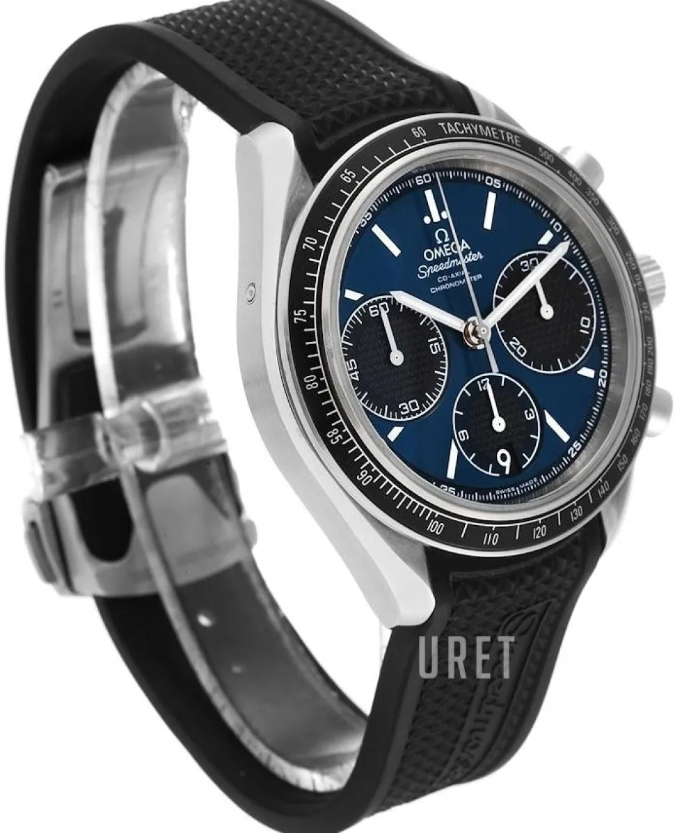 Speedmaster Racing Co-Axial Chronograph 40mm Blå/Gummi Ø40 mm