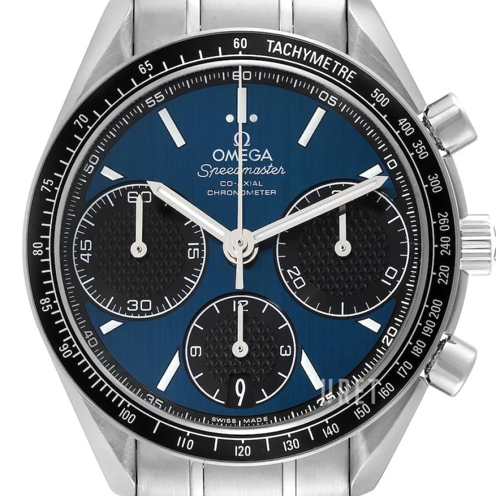 Speedmaster Racing Co-Axial Chronograph 40mm Blå/Stål Ø40 mm