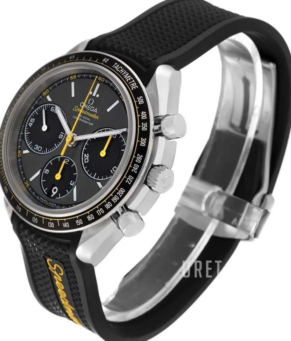 Speedmaster Racing Co-Axial Chronograph 40mm Grå/Gummi Ø40 mm