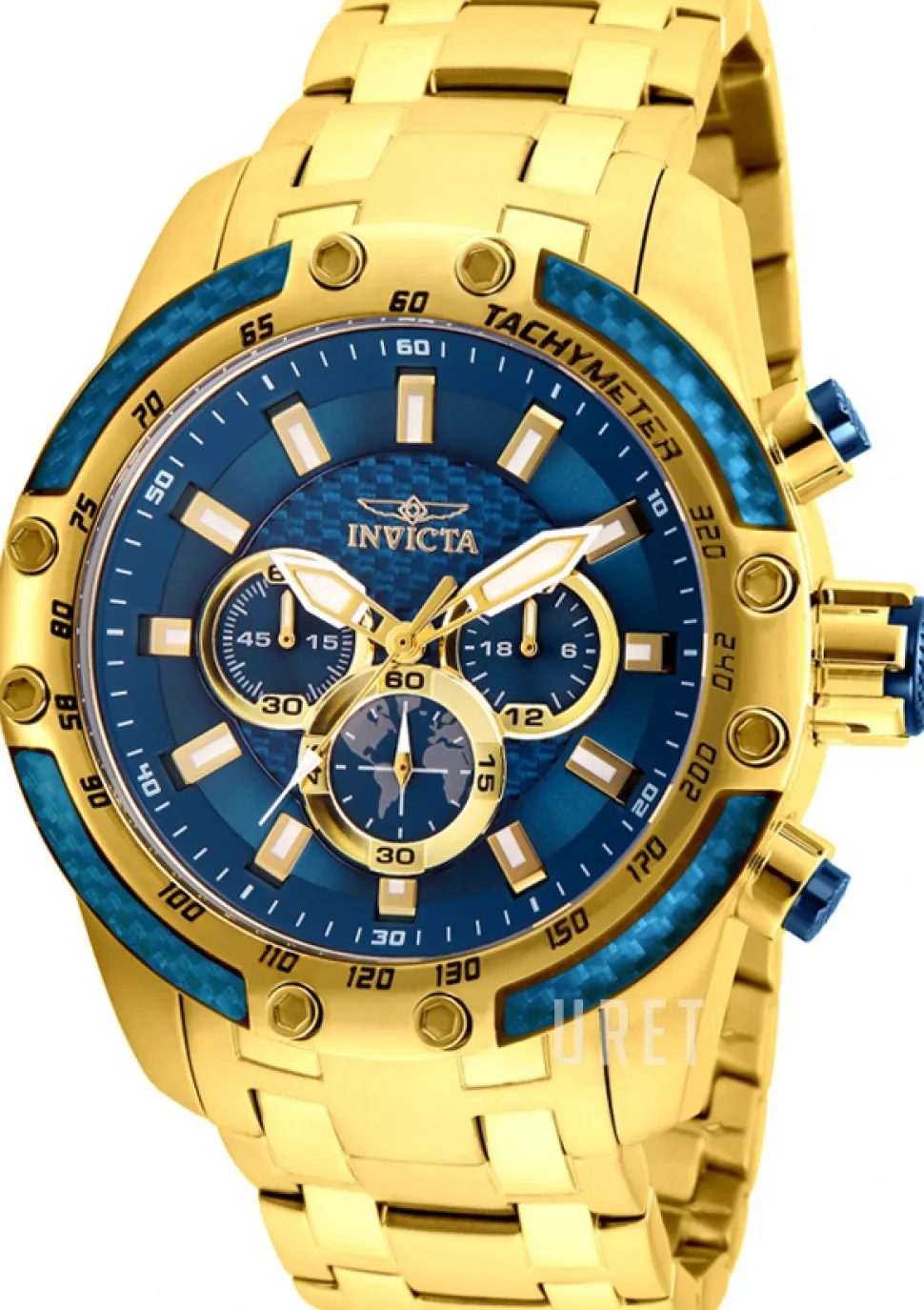 Speedway Blå/Gulguldtonat stål Ø50 mm