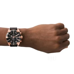 Spiked Svart/Läder Ø49 mm