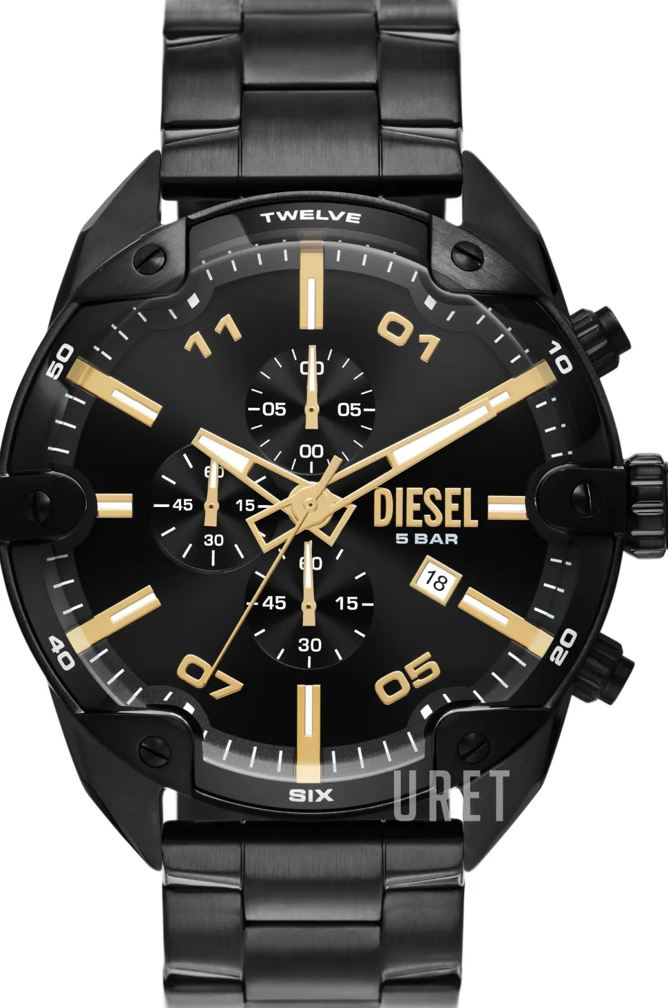 Spiked Svart/Stål Ø49 mm