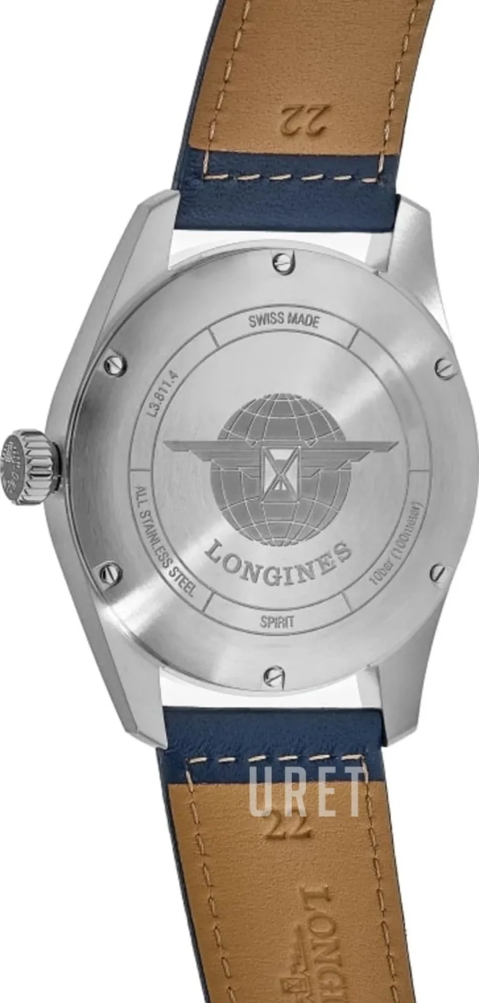 Spirit Blå/Läder Ø40 mm