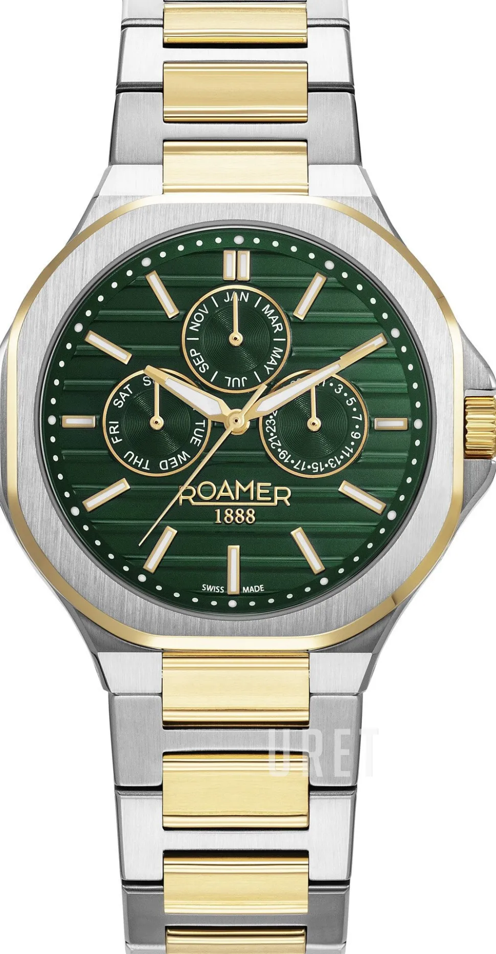 Spirit Of Time Grön/Gulguldtonat stål Ø42 mm