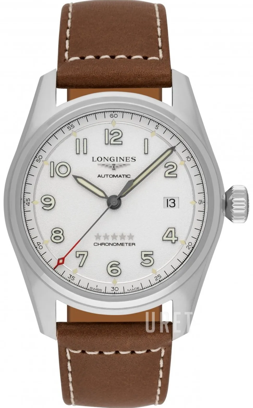 Spirit Silverfärgad/Läder Ø40 mm