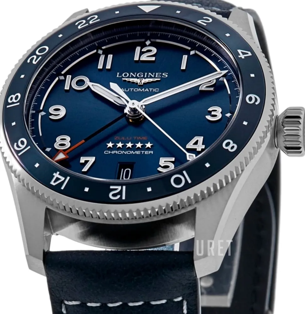 Spirit Zulu Time Blå/Läder Ø39 mm