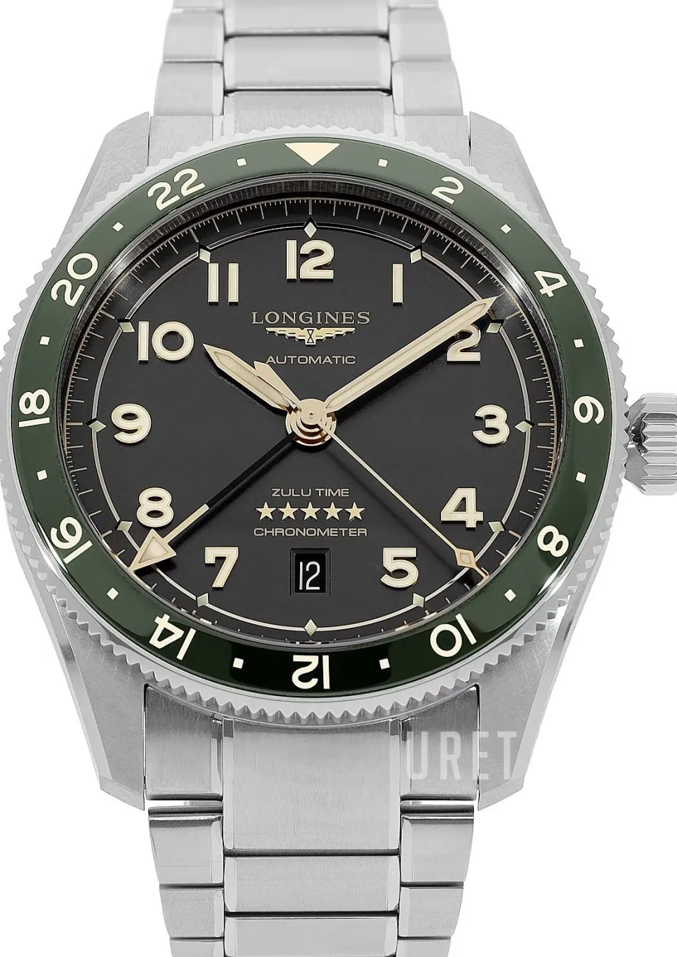 Spirit Zulu Time Grön/Stål Ø42 mm