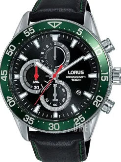 Sport Svart/Läder Ø45 mm