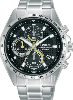 Sport Svart/Stål Ø44 mm