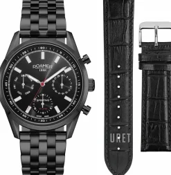 Sportivo Svart/Stål Ø43 mm