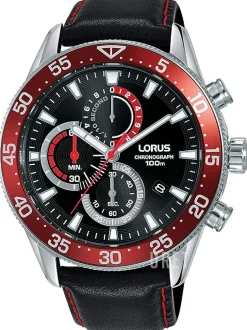 Sports Svart/Läder Ø43 mm