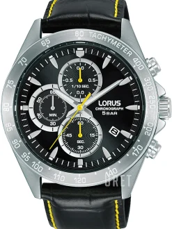 Sports Svart/Läder Ø43 mm