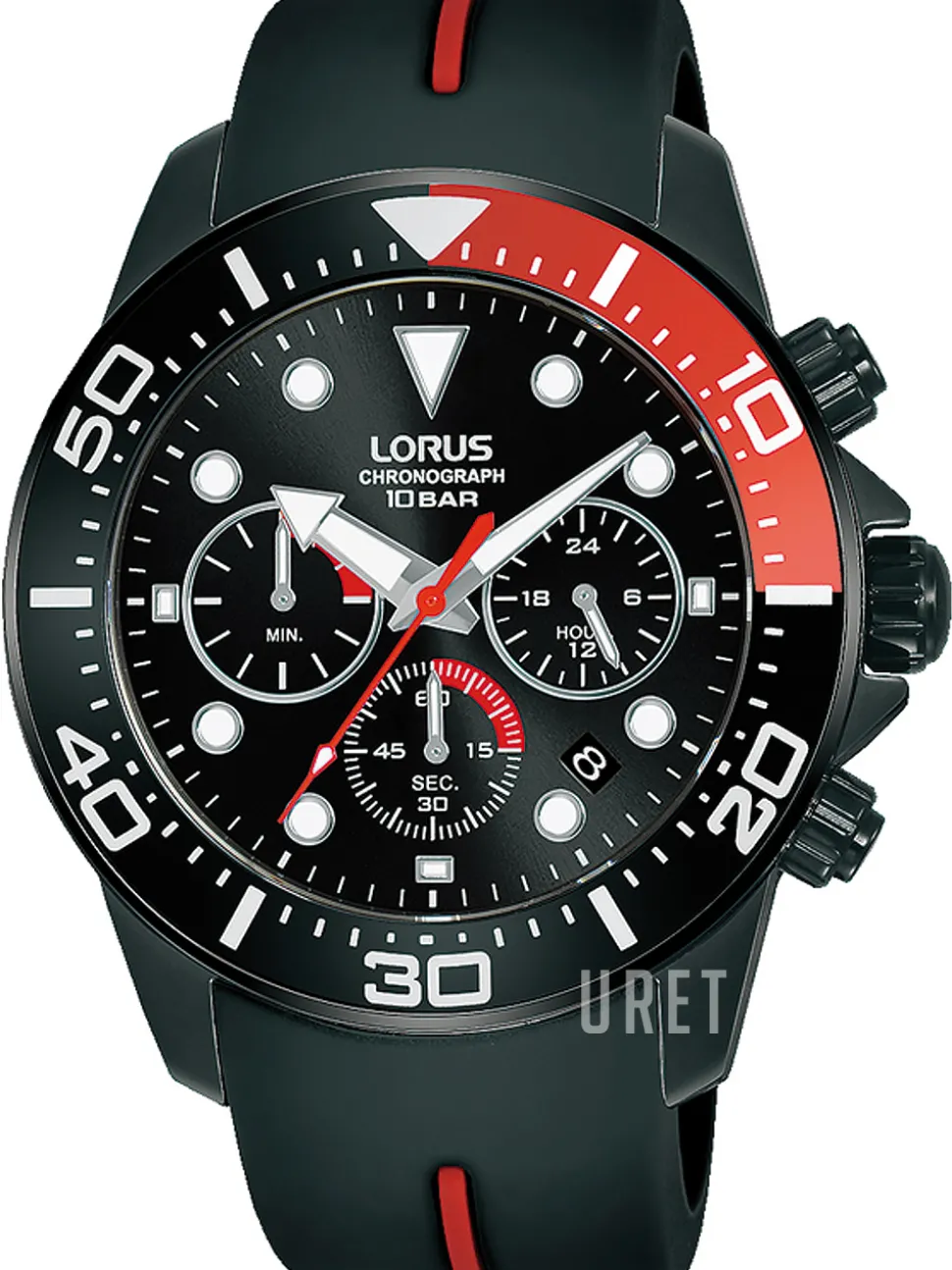 Sports Svart/Plast Ø43 mm