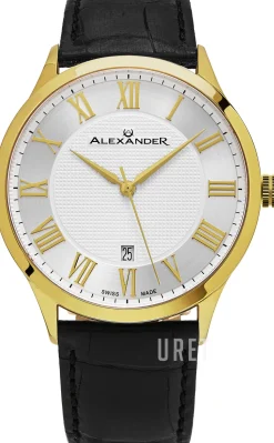 Statesman Silverfärgad/Läder Ø42 mm