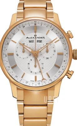 Statesman Silverfärgad/Roséguldstonat stål Ø42 mm