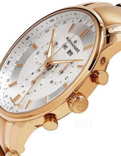 Statesman Silverfärgad/Roséguldstonat stål Ø42 mm