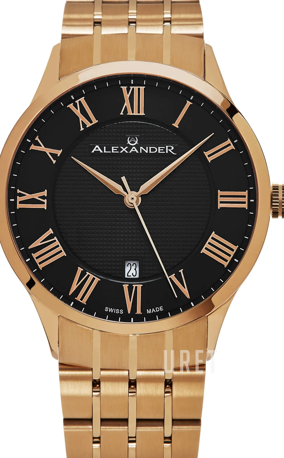 Statesman Svart/Roséguldstonat stål Ø42 mm