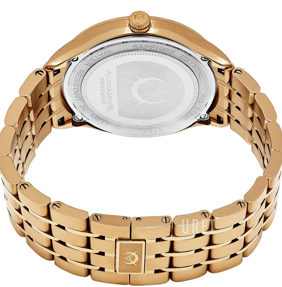 Statesman Svart/Roséguldstonat stål Ø42 mm