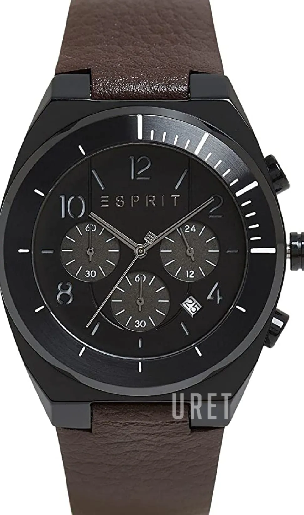 Strike Svart/Läder Ø44 mm